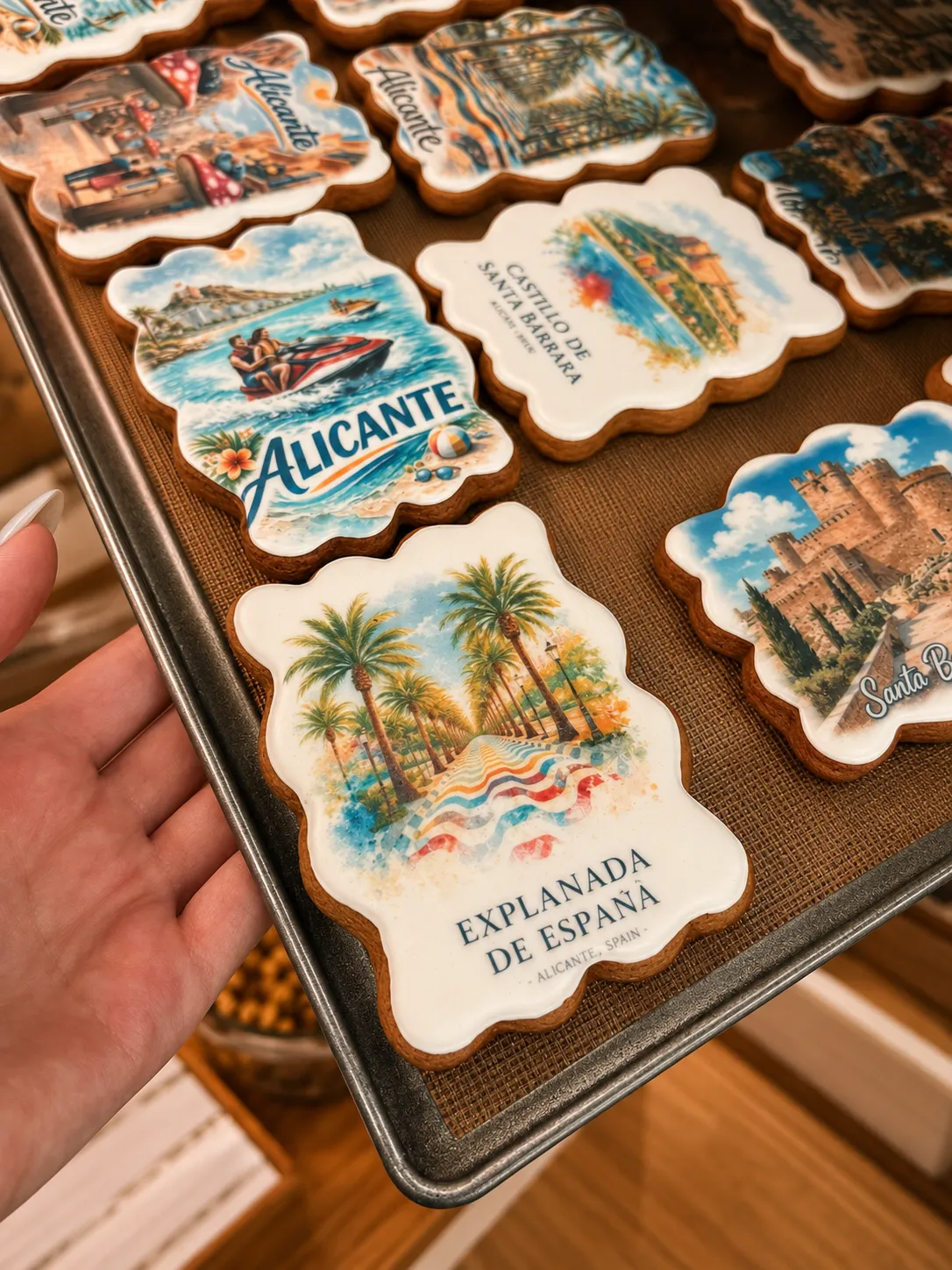 Galletas con lugares emblemáticos de Alicante
