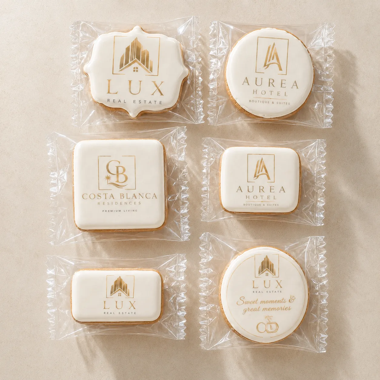 Galletas corporativas para inmobiliarias y hoteles